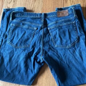Madewell Relaxed Fit slim Blue Jeans size 34 length 30